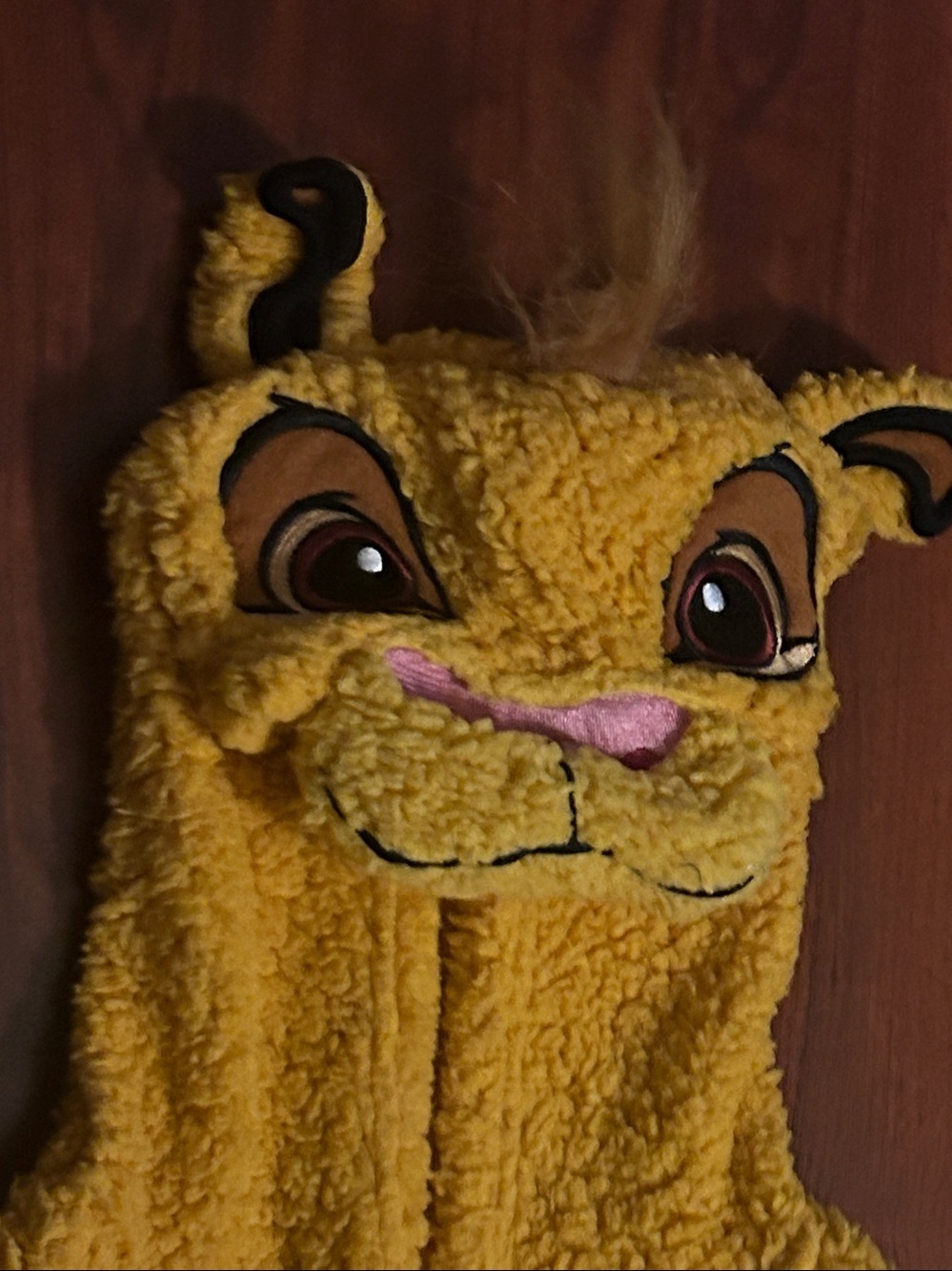 Disney The Lion King "Hakuna Matata" Simba Sherpa Onesie Suit sz L - Picture 7 of 14